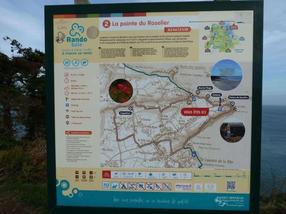 Chaumiere Cotiere: Plage A 500M,A Deux Pas Du Gr34 Plérin Exterior photo